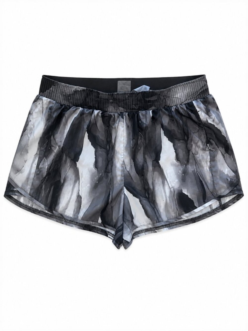 CALIA by Carrie Underwood Gray Black Marble Athletic Running Shorts Size Medium - Picture 2 of 6